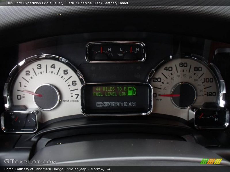 Black / Charcoal Black Leather/Camel 2009 Ford Expedition Eddie Bauer