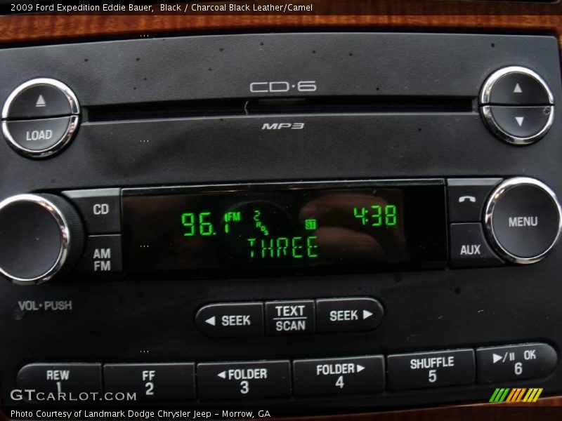 Black / Charcoal Black Leather/Camel 2009 Ford Expedition Eddie Bauer