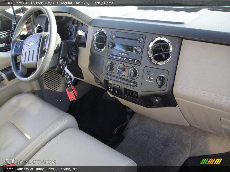 Black / Camel 2008 Ford F350 Super Duty XLT Regular Cab 4x4