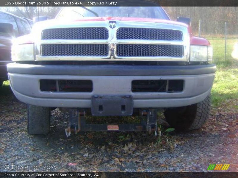 Poppy Red / Gray 1996 Dodge Ram 2500 ST Regular Cab 4x4