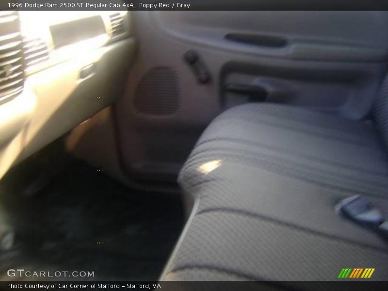 Poppy Red / Gray 1996 Dodge Ram 2500 ST Regular Cab 4x4