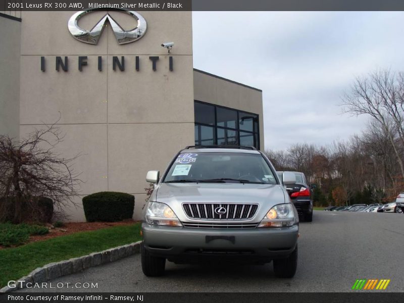 Millennium Silver Metallic / Black 2001 Lexus RX 300 AWD