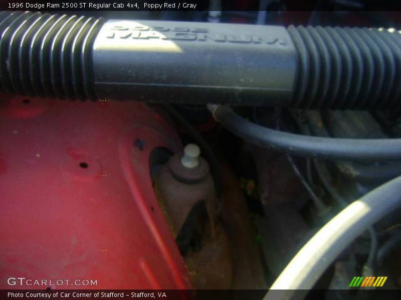 Poppy Red / Gray 1996 Dodge Ram 2500 ST Regular Cab 4x4