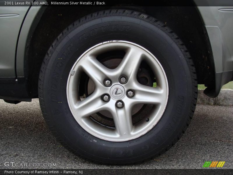 Millennium Silver Metallic / Black 2001 Lexus RX 300 AWD