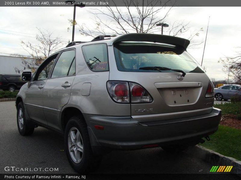 Millennium Silver Metallic / Black 2001 Lexus RX 300 AWD