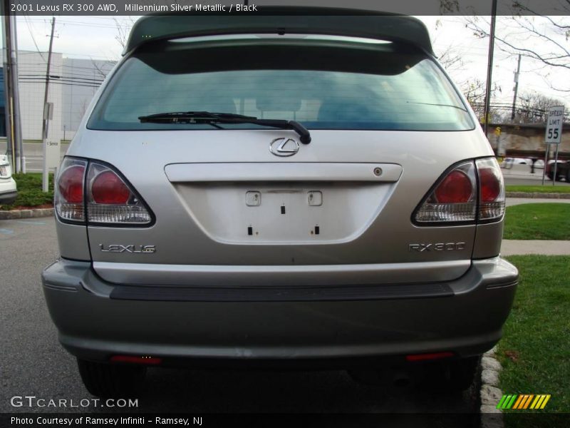 Millennium Silver Metallic / Black 2001 Lexus RX 300 AWD