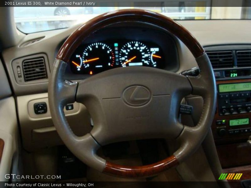 White Diamond Pearl / Ivory 2001 Lexus ES 300