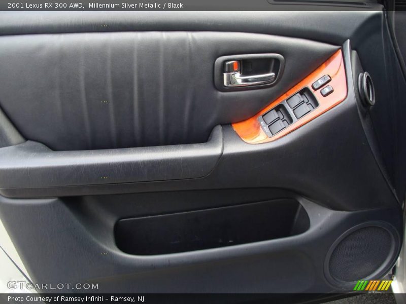 Millennium Silver Metallic / Black 2001 Lexus RX 300 AWD