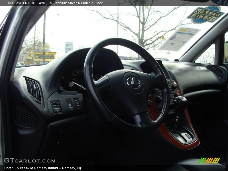 Millennium Silver Metallic / Black 2001 Lexus RX 300 AWD