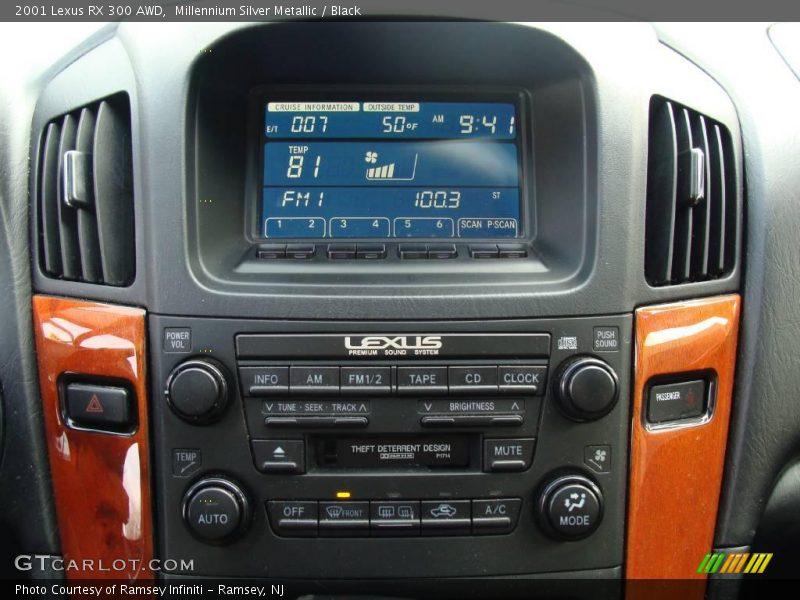 Millennium Silver Metallic / Black 2001 Lexus RX 300 AWD