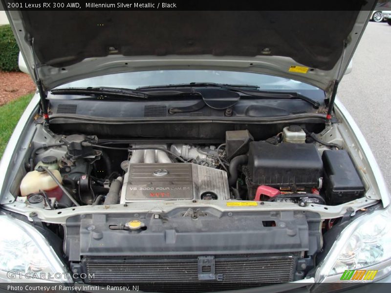 Millennium Silver Metallic / Black 2001 Lexus RX 300 AWD
