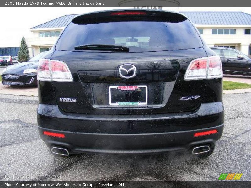 Brilliant Black / Sand 2008 Mazda CX-9 Touring AWD