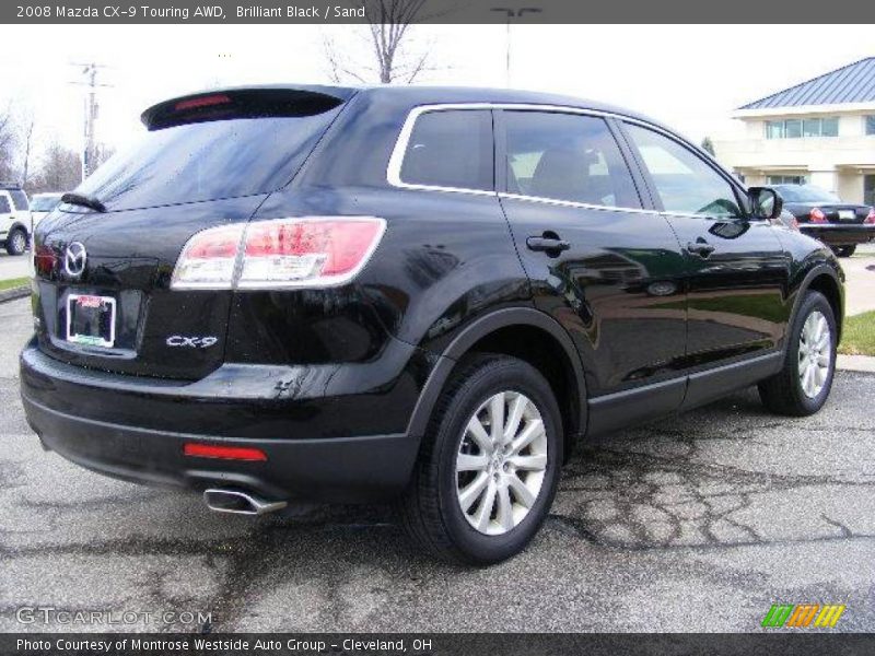 Brilliant Black / Sand 2008 Mazda CX-9 Touring AWD