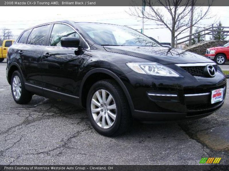 Brilliant Black / Sand 2008 Mazda CX-9 Touring AWD