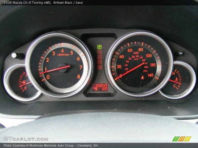 Brilliant Black / Sand 2008 Mazda CX-9 Touring AWD