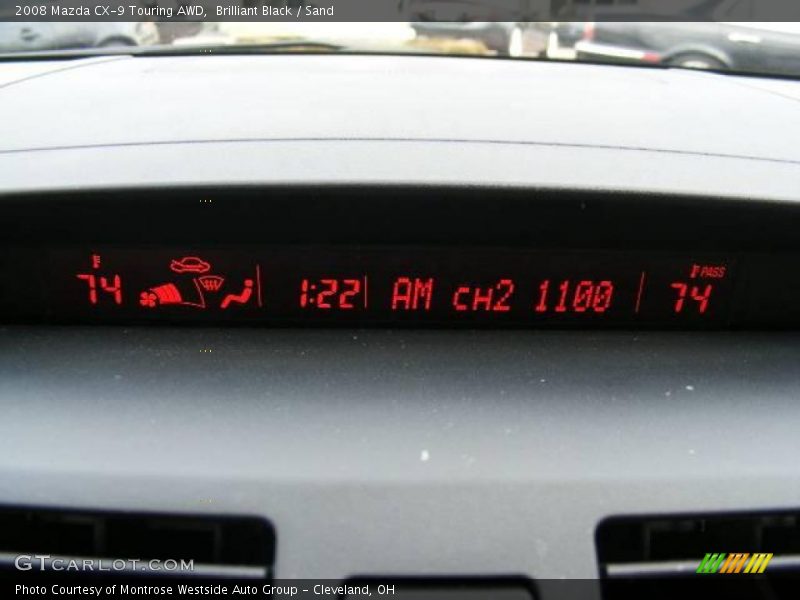 Brilliant Black / Sand 2008 Mazda CX-9 Touring AWD