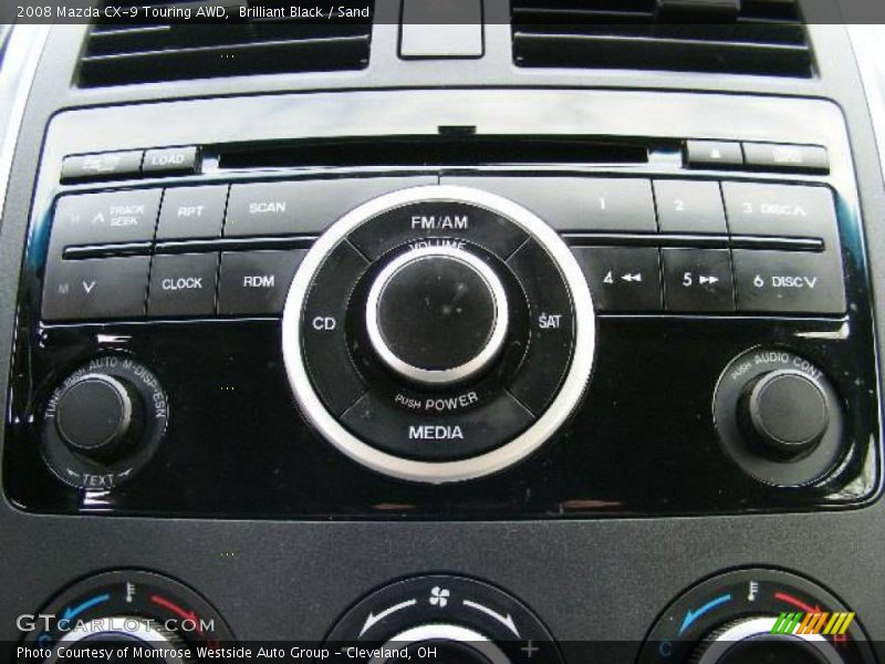 Brilliant Black / Sand 2008 Mazda CX-9 Touring AWD