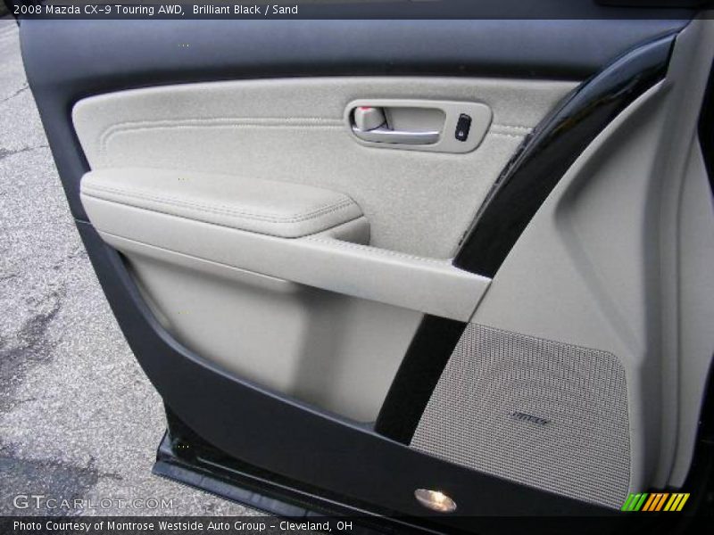 Brilliant Black / Sand 2008 Mazda CX-9 Touring AWD