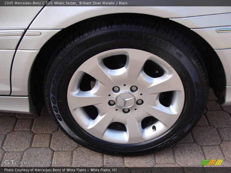Brilliant Silver Metallic / Black 2005 Mercedes-Benz C 320 4Matic Sedan