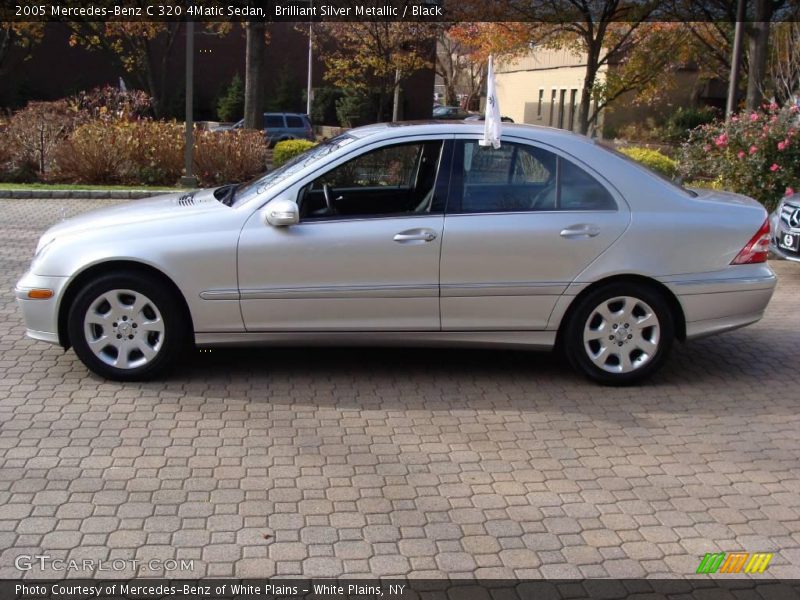 Brilliant Silver Metallic / Black 2005 Mercedes-Benz C 320 4Matic Sedan