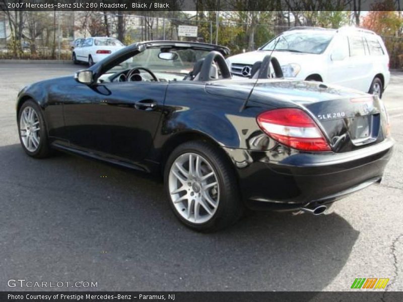 Black / Black 2007 Mercedes-Benz SLK 280 Roadster