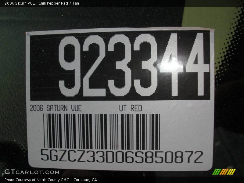 Chili Pepper Red / Tan 2006 Saturn VUE