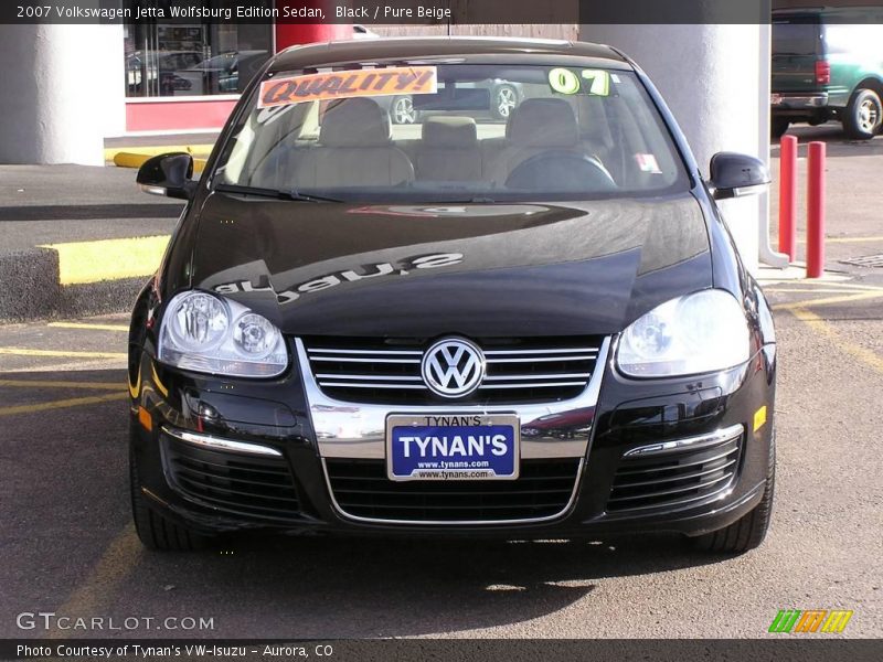 Black / Pure Beige 2007 Volkswagen Jetta Wolfsburg Edition Sedan