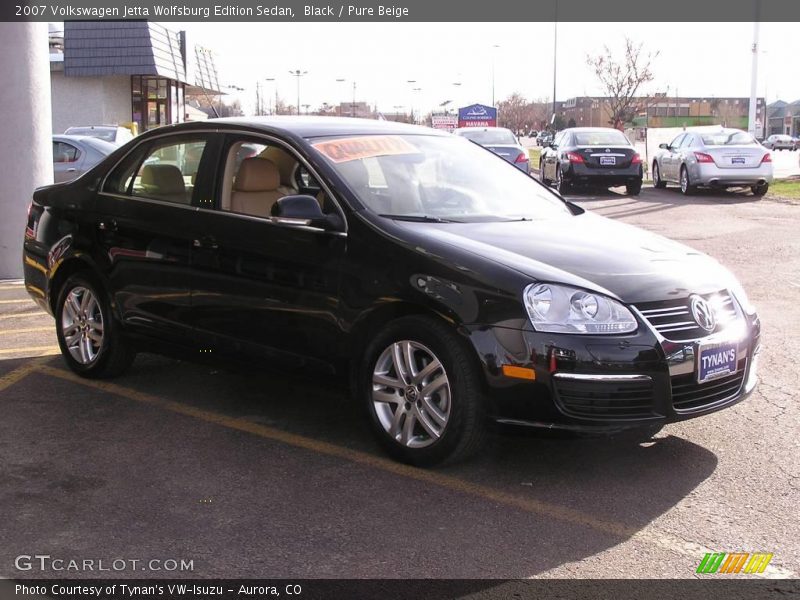 Black / Pure Beige 2007 Volkswagen Jetta Wolfsburg Edition Sedan