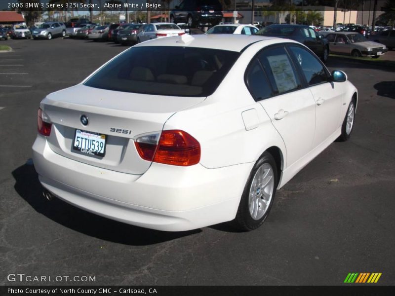 Alpine White / Beige 2006 BMW 3 Series 325i Sedan