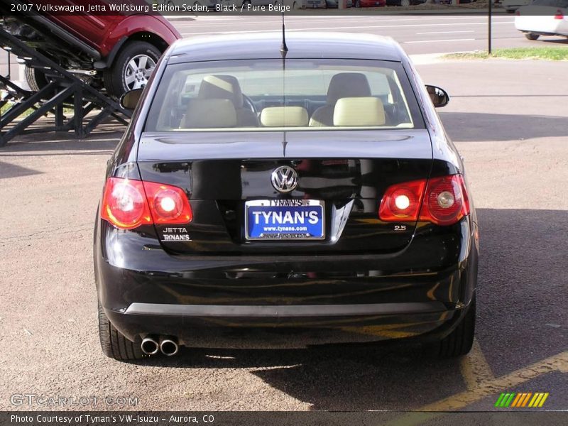 Black / Pure Beige 2007 Volkswagen Jetta Wolfsburg Edition Sedan