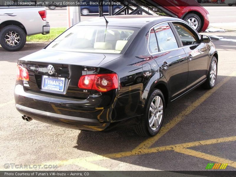 Black / Pure Beige 2007 Volkswagen Jetta Wolfsburg Edition Sedan