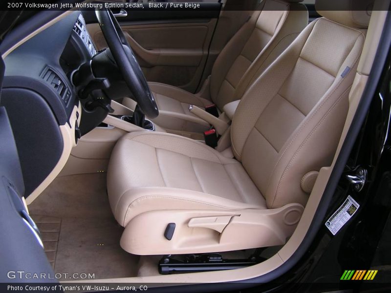 Black / Pure Beige 2007 Volkswagen Jetta Wolfsburg Edition Sedan