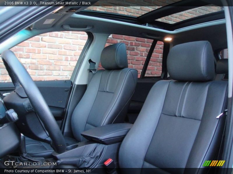 Titanium Silver Metallic / Black 2006 BMW X3 3.0i