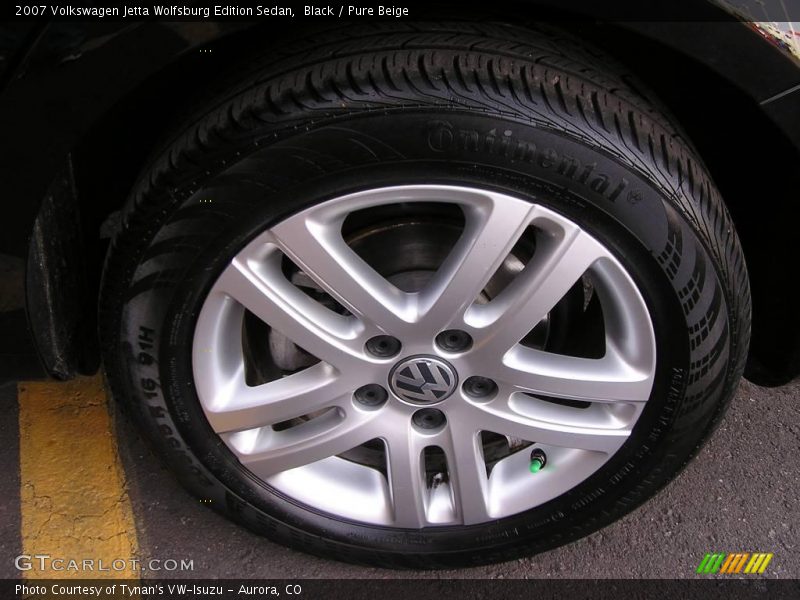 Black / Pure Beige 2007 Volkswagen Jetta Wolfsburg Edition Sedan