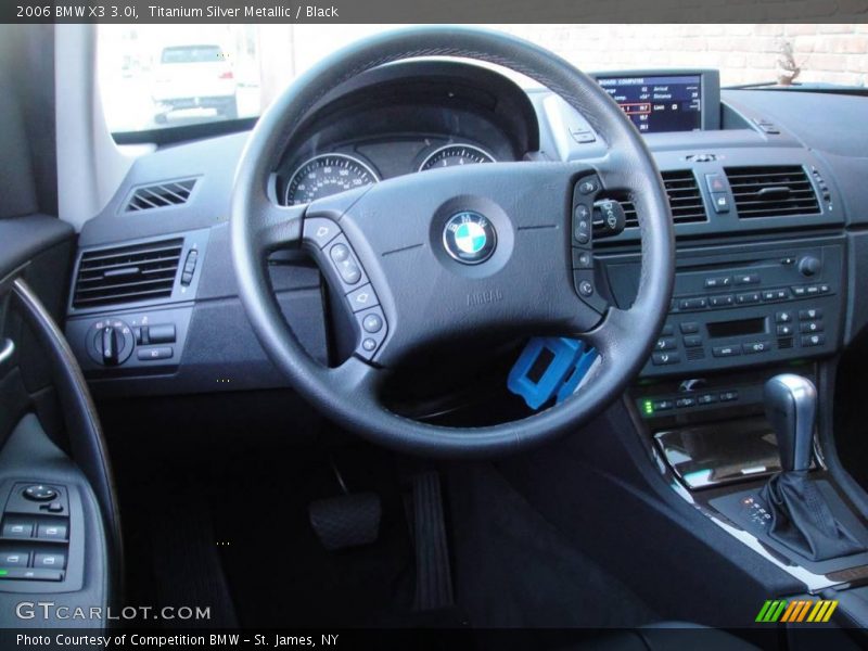 Titanium Silver Metallic / Black 2006 BMW X3 3.0i