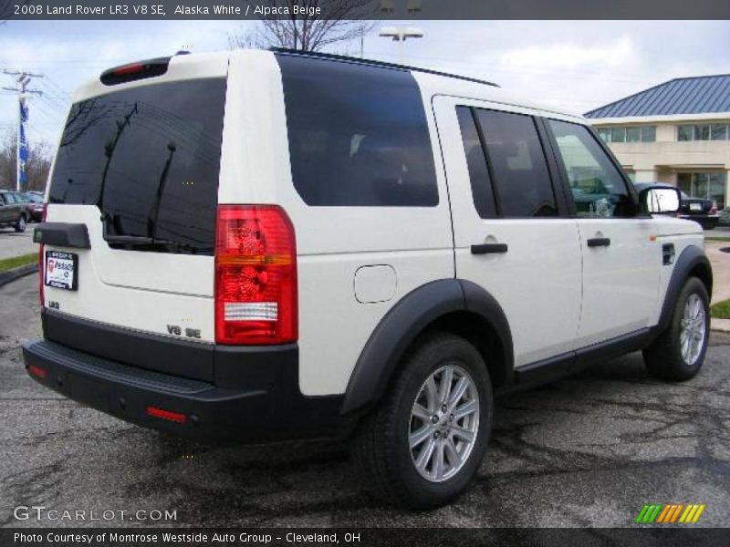 Alaska White / Alpaca Beige 2008 Land Rover LR3 V8 SE