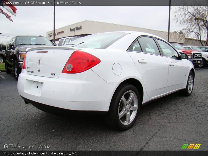 Summit White / Ebony 2009 Pontiac G6 GT Sedan