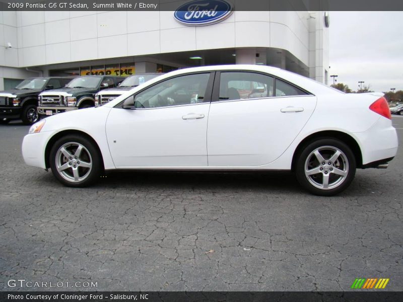 Summit White / Ebony 2009 Pontiac G6 GT Sedan