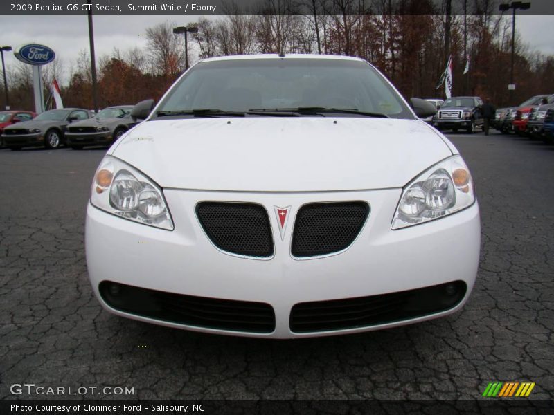 Summit White / Ebony 2009 Pontiac G6 GT Sedan
