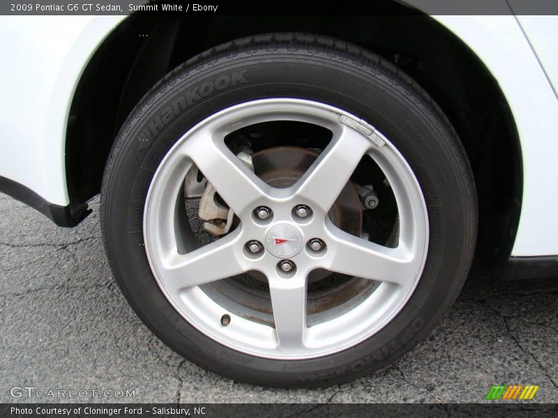 Summit White / Ebony 2009 Pontiac G6 GT Sedan