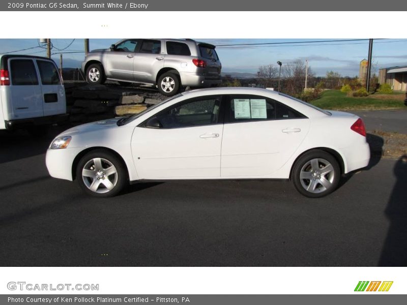 Summit White / Ebony 2009 Pontiac G6 Sedan