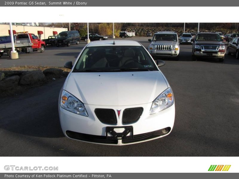 Summit White / Ebony 2009 Pontiac G6 Sedan