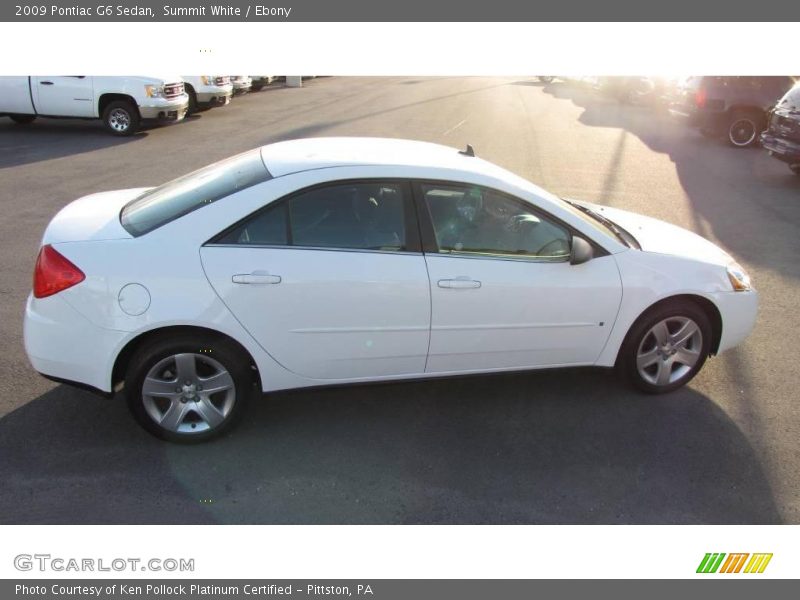 Summit White / Ebony 2009 Pontiac G6 Sedan