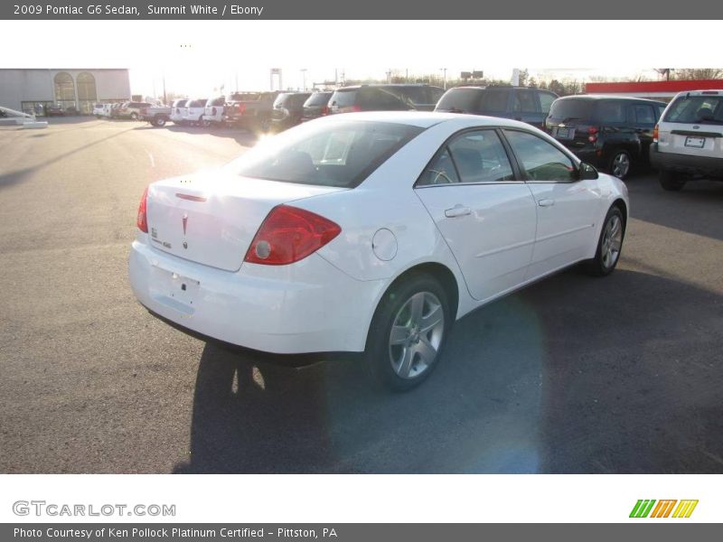 Summit White / Ebony 2009 Pontiac G6 Sedan