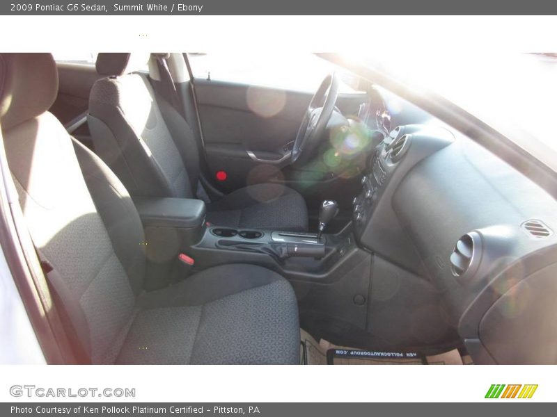 Summit White / Ebony 2009 Pontiac G6 Sedan