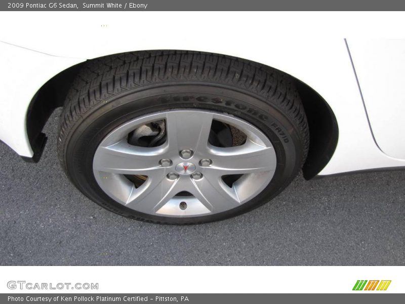 Summit White / Ebony 2009 Pontiac G6 Sedan