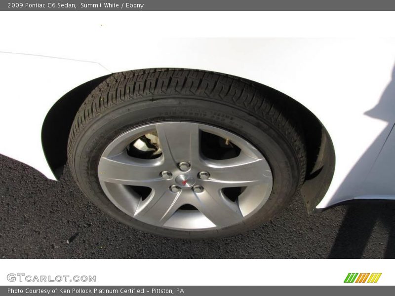 Summit White / Ebony 2009 Pontiac G6 Sedan