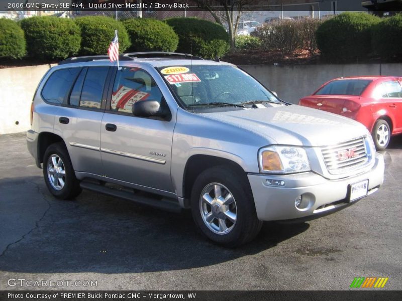 Liquid Silver Metallic / Ebony Black 2006 GMC Envoy SLE 4x4