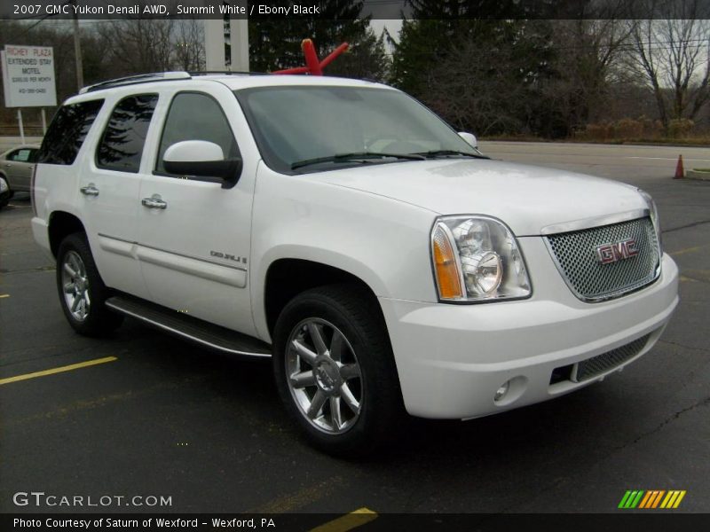 Summit White / Ebony Black 2007 GMC Yukon Denali AWD