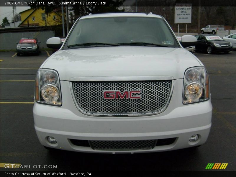 Summit White / Ebony Black 2007 GMC Yukon Denali AWD